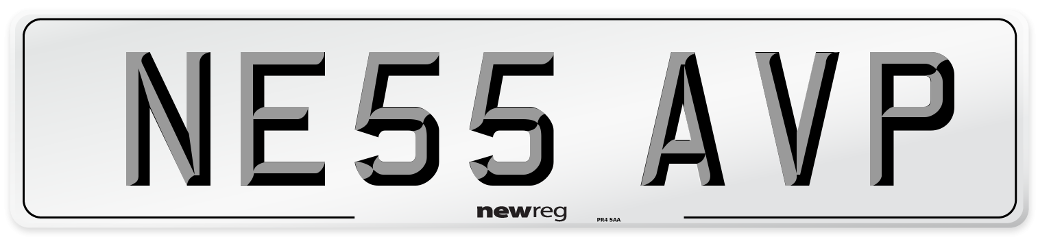 NE55 AVP Number Plate from New Reg